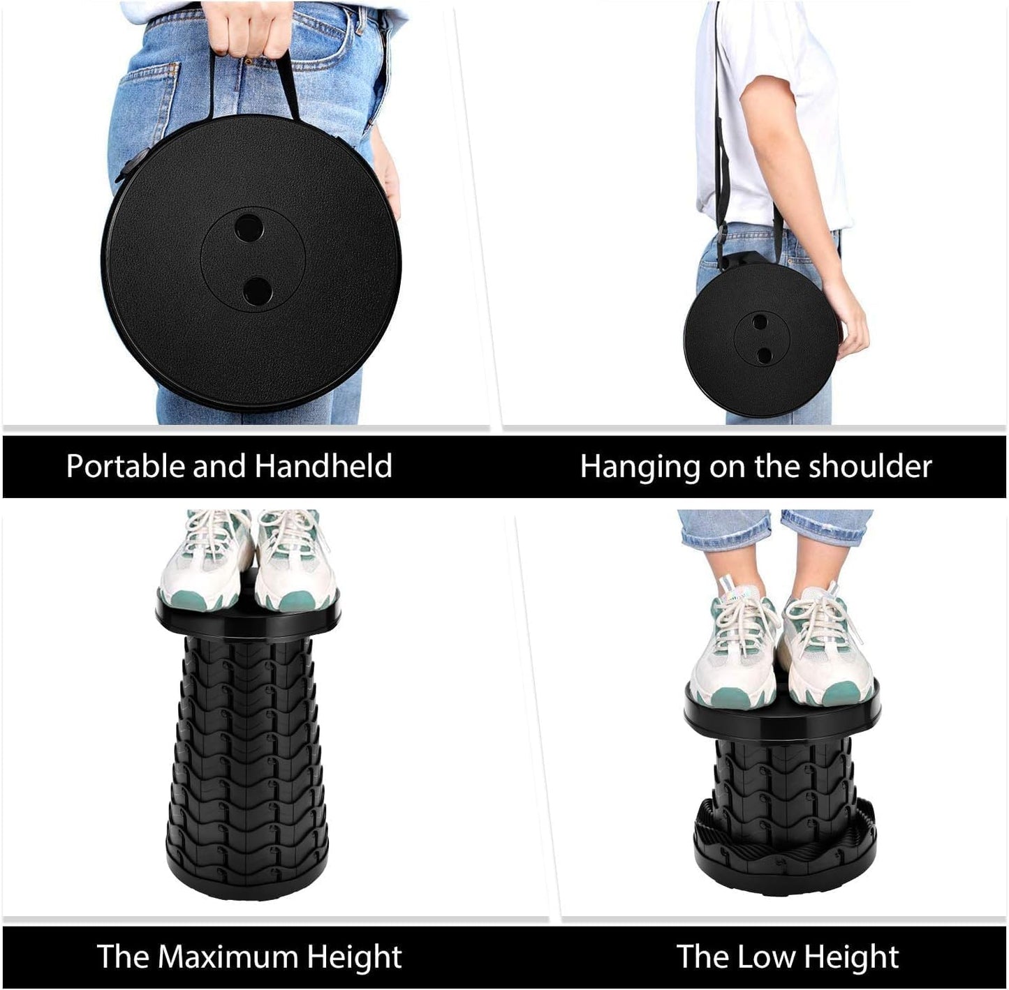 Retractable Folding Stool for indoor and outdoor